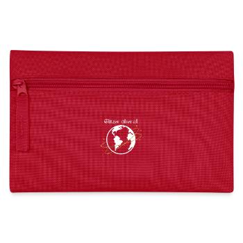 Glitter Everywhere - Conception de chemise globe scintillante - Trousse - rouge - Devant
