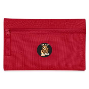 Faultier - Federtasche - Rot - Vorne