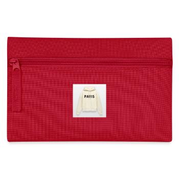 Paris Women's Pullover Hoodie - Pencil Case - red - Front