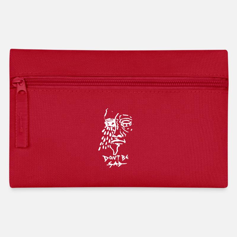 DONT BE SAD pic - Federtasche - Rot