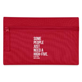 some people need highfive face chair - Trousse - rouge - Devant