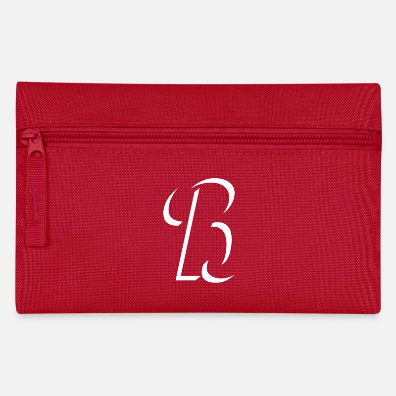 Letter B, name, the letter B - Pencil Case - red