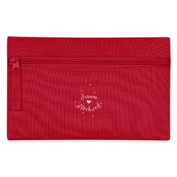 Mariage de rêve avec des cœurs blancs - Trousse - rouge - Devant