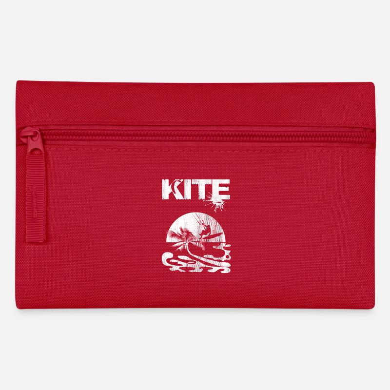 Kitesurfing - Federtasche - Rot