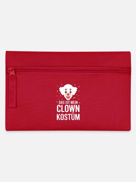 Das ist mein Clown Kostüm - Karneval Fasching - Federtasche - Rot