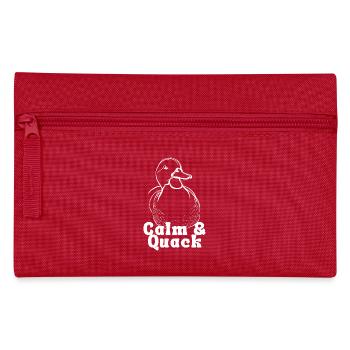 Calm and Quack - Pencil Case - red - Front