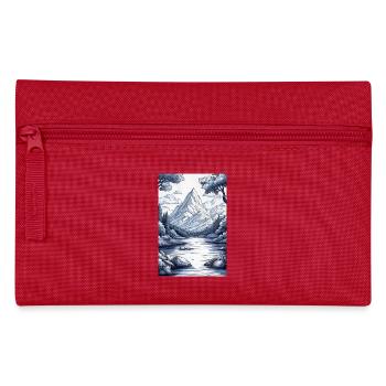 Illustration of a Mountain Landscape  - Trousse - rouge - Devant