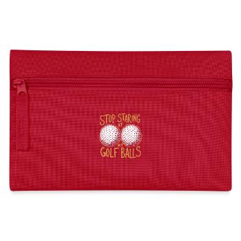 S’il vous plaît, ne regardez pas mes balles de golf - Trousse - rouge - Devant
