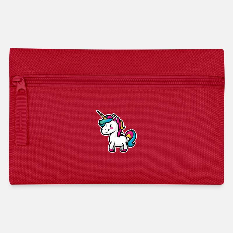 Licorne - Trousse - rouge