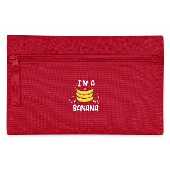 I’m a Banana – Motif de banane amusant et unique - Trousse - rouge - Devant