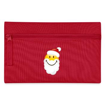 Smiley Glossy Santa - Pencil Case - red - Front