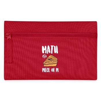 Les maths, c’est la tarte de pi - Trousse - rouge - Devant