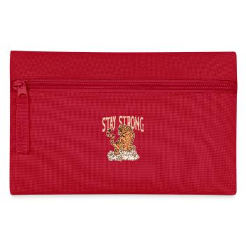 Stay Strong Tiger Design – Mut und Stärke - Federtasche - Rot - Vorne