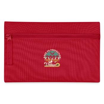 Aged to perfection 2002 Retro -Edition 2025. - Pencil Case - red - Front