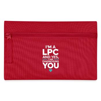 Psychologist Humor: Diagnosis Included - Pencil Case - red - Front