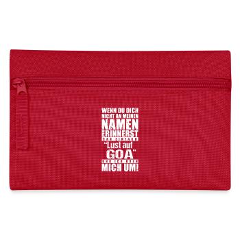 Goa - Sag, lust auf Goa? - Federtasche - Rot - Vorne