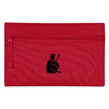 Guerrier Spartiate Stylisé – Force & Honneur Noir - Trousse - rouge - Devant