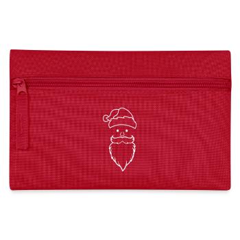Visage du Père Noël - Trousse - rouge - Devant