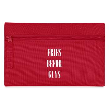 Fries befor Guys - Federtasche - Rot - Vorne