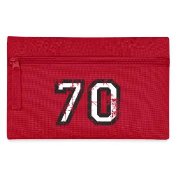Number 70 Seventy 70th Birthday Design (EU) - Pencil Case - red - Front
