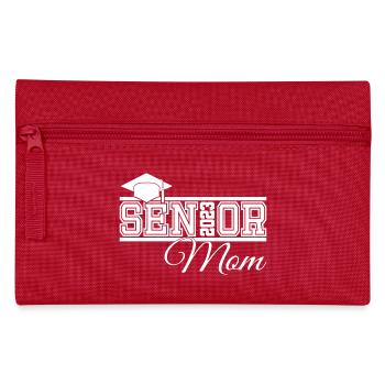 Senior 2023 Mutter Stolze Mutter von Absolventen - Federtasche - Rot - Vorne
