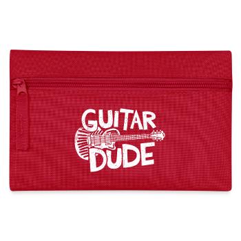 Music Design - Guitar Dude for Guitarists - Pencil Case - red - Front