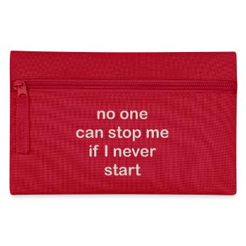 no one - Federtasche - Rot - Vorne