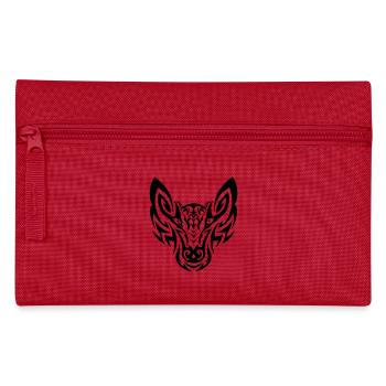 Wolf - Pencil Case - red - Front