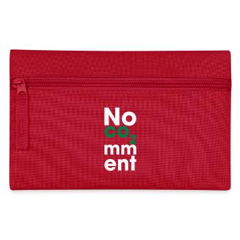 No CO2 Comment – Saubere Energie Statement - Federtasche - Rot - Vorne