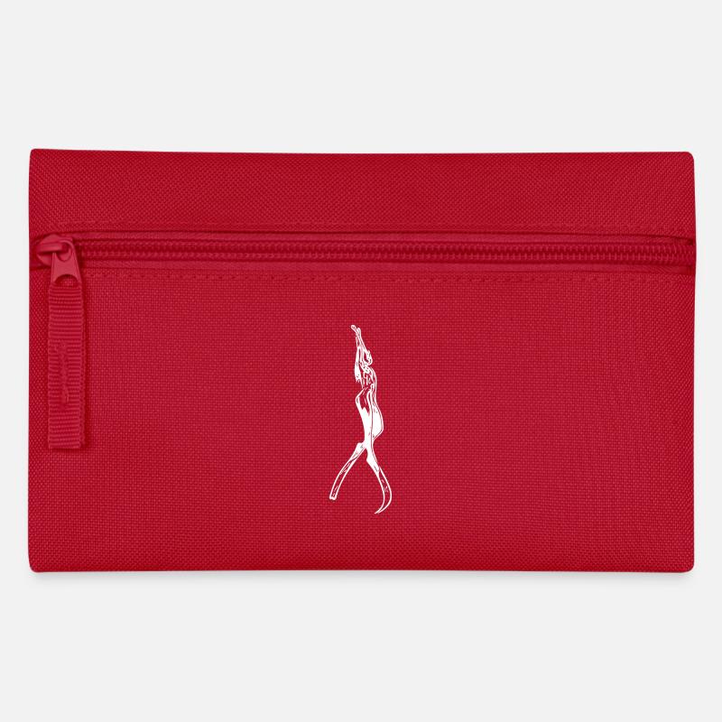 Plongeur sportif en mode apnée - Trousse - rouge