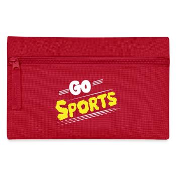 Go Sports Funny Sarcastic Saying Slogan - Pencil Case - red - Front