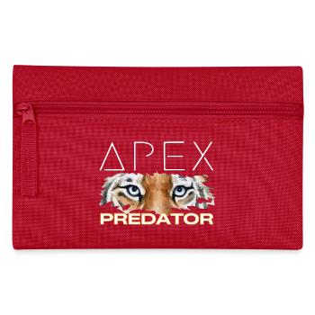 Roaring Apex Predator - Tiger Face Tee - Pencil Case - red - Front