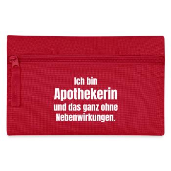 I am a pharmacist with no side effects at all - Pencil Case - red - Front