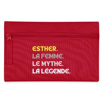 ESTHER LA FEMME LE MYTHE - Trousse - rouge - Devant