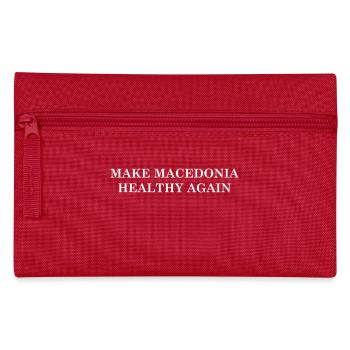 Make Macedonia Healthy Again - Pencil Case - red - Front