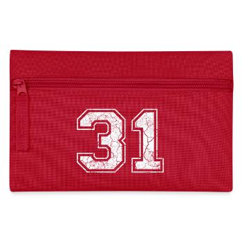 31 in white in the used look - Pencil Case - red - Front