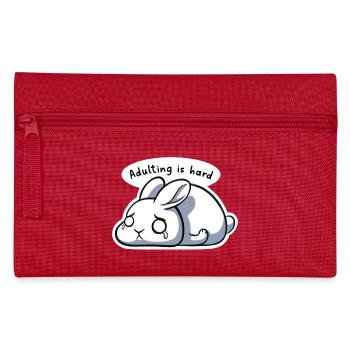 Adulting is hard - Pencil Case - red - Front