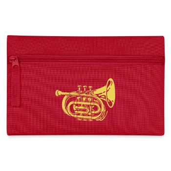 Trompete - Federtasche - Rot - Vorne