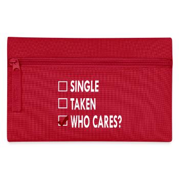 SINGLE who caRES - Trousse - rouge - Devant
