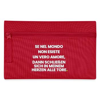 Italienisch-Deutsch-Reim 1 (Ver. A) - Federtasche - Rot - Vorne