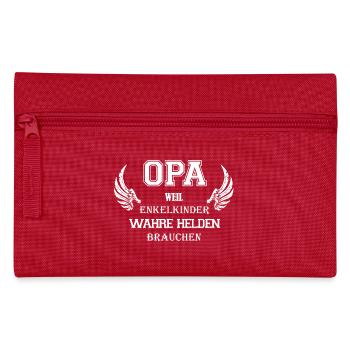 Opa Held - Federtasche - Rot - Vorne