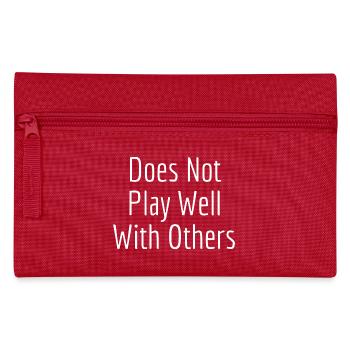 Does Not Play Well With Others - Trousse - rouge - Devant