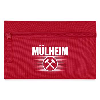 Muelheim Glueck auf Bergbau - Federtasche - Rot - Vorne
