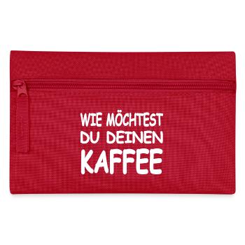 Kaffee - Federtasche - Rot - Vorne