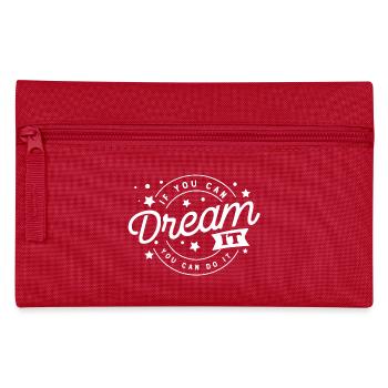 dream it happy quotes positive quote cute love - Pencil Case - red - Front