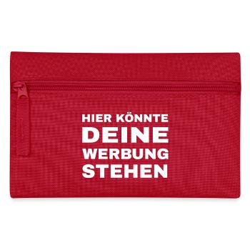 Hier könnte deine Werbung stehen - Federtasche - Rot - Vorne
