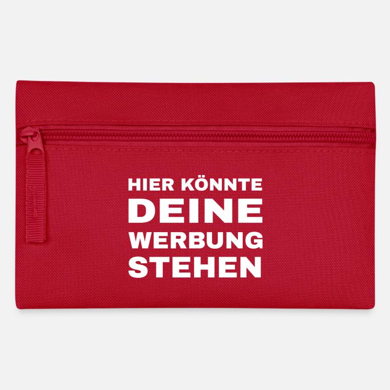 Hier könnte deine Werbung stehen - Federtasche - Rot