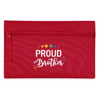 Fier frère - Trousse - rouge - Devant