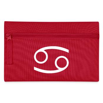 Zodiac sign Cancer, exclusive t-shirt design - Pencil Case - red - Front