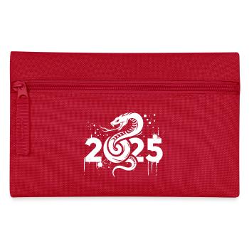 Fantasy Drache Anime Drachenkopf Mythos Reptilienschlange - Federtasche - Rot - Vorne